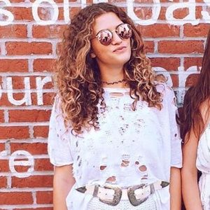 ✨HP✨ 3 for $30 - NWOT white Emma and Sam holy T-shirt